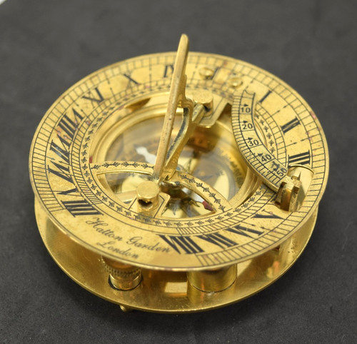 Brass sundial compass hatton - brass,