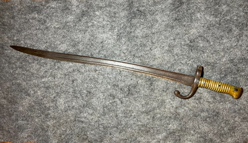 French yataghan bayonet - french, sword