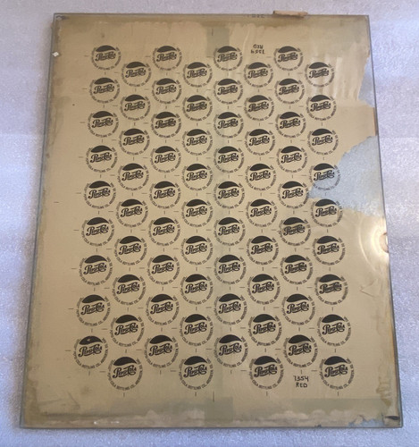 Pepsi cola glass - glass, printing