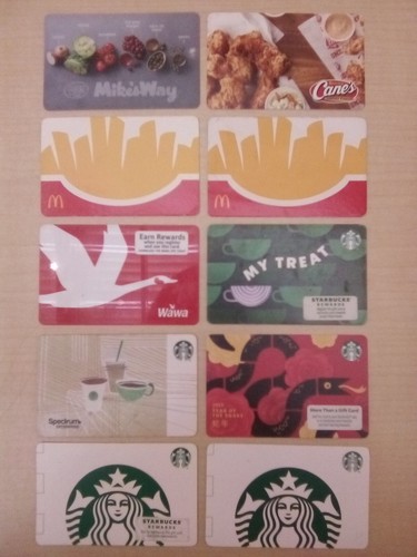 Vintage used gift cards from - vintage,