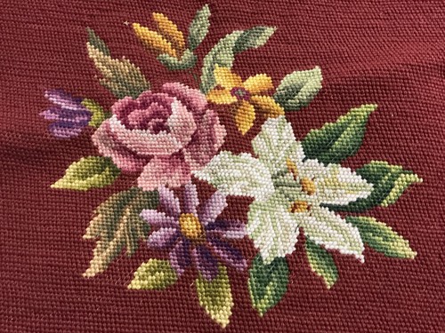 Vintage victorian pillow - pillow, chair