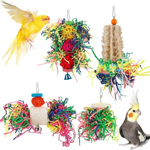 Foraging toys parakeet chewing - parakeet,