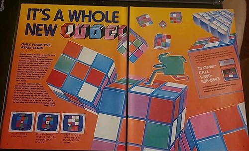 Atari video cube game - atari,