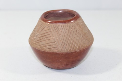 San juan pottery - olla, vintage