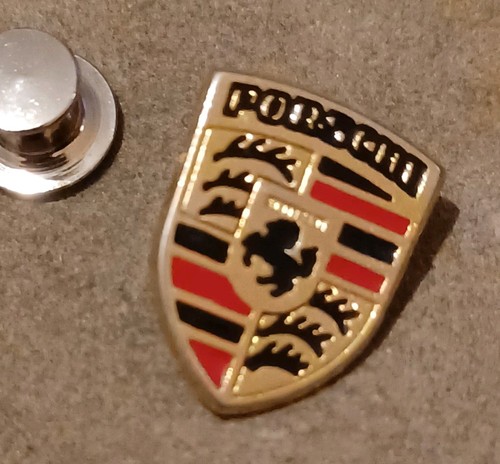 Vintage porsche stuttgart pin - stuttgart,