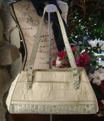 Brahmin lucinda tri - tri-tone, cream