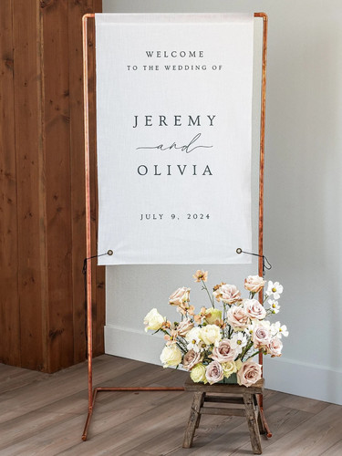 Boho fabric wedding welcome - boho,