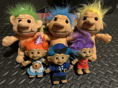Lot troll dolls - 6, plush