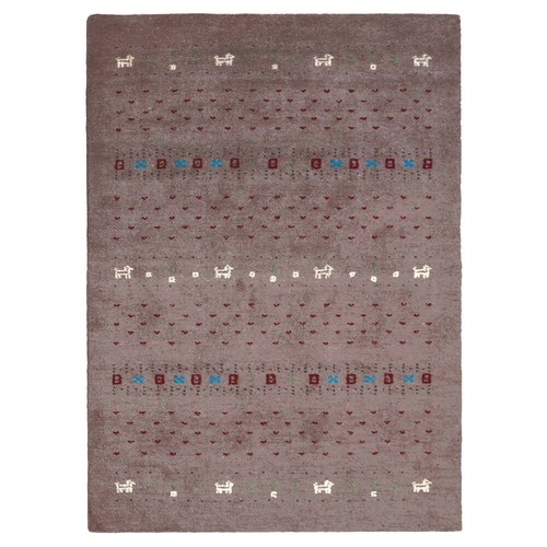 Hand knotted loom silk mix - hand,