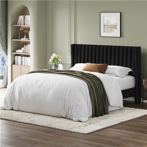 Upholstered queen size bed - queen,