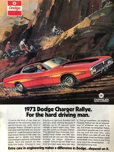 Vintage 1973 dodge charger - vintage,