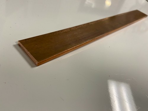 Copper flat bar stock - stock, x