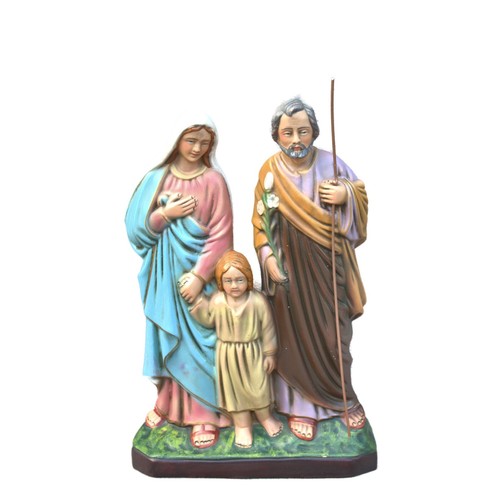 Vintage holy family statue - family, in