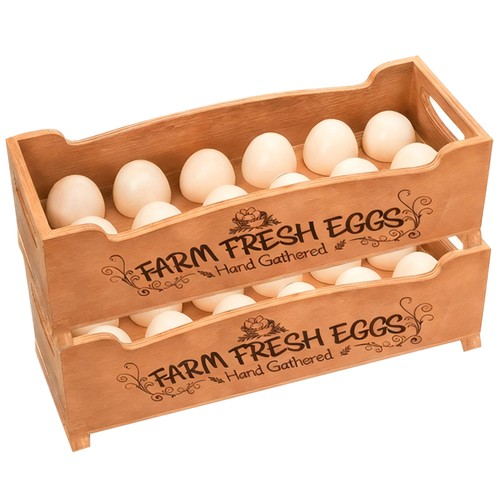 Wooden farm fresh egg - wooden,