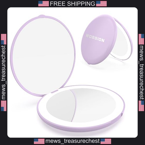 Led compact mirror with - compact, 10x