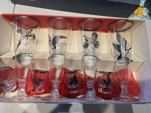 Vintage game bird glasses - 4,
