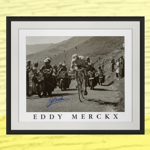 Eddy merckx signed print tour - merckx,
