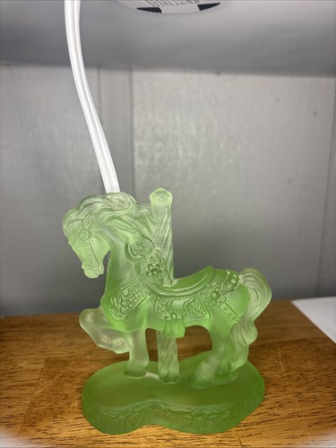 Mosser glass carousel horse - glass,