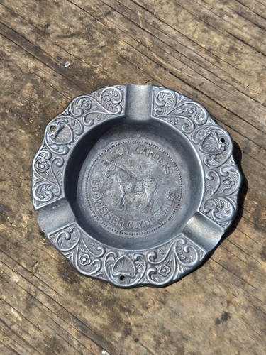 Vintage metal ashtray - ashtray, busch