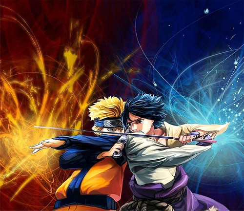 Anime naruto sasuke - anime, vinyl