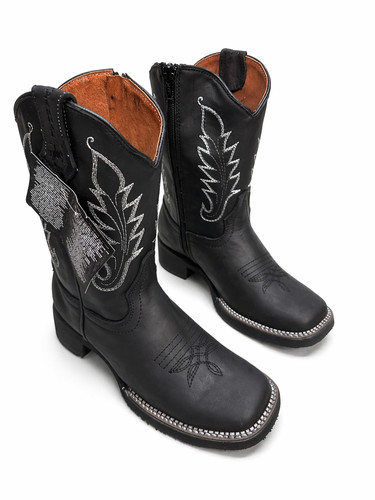 Kids genuine leather western - leather,