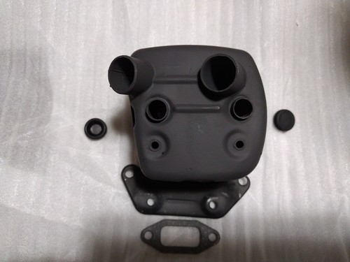 Dual port muffler for - , jonsered