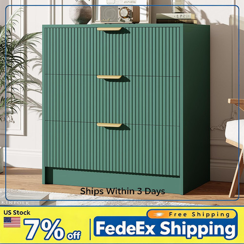 Tall fluted dresser - fluted, w/