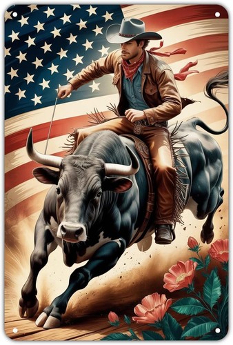 Cowboy riding bull - cowboy,