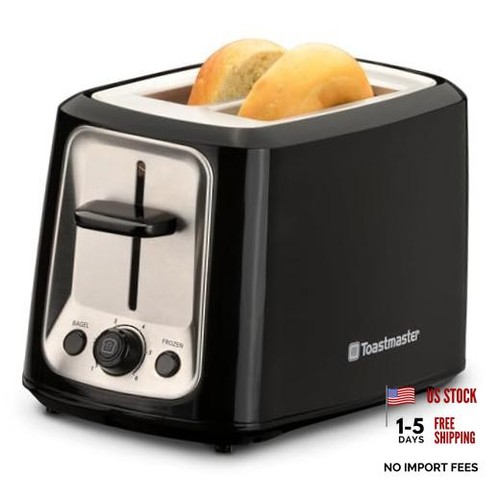 Slice toaster black - 2-slice, with
