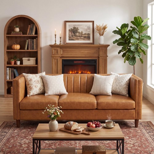 Mid century faux leather - century,