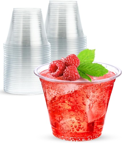 Clear plastic cups 50 - 9,