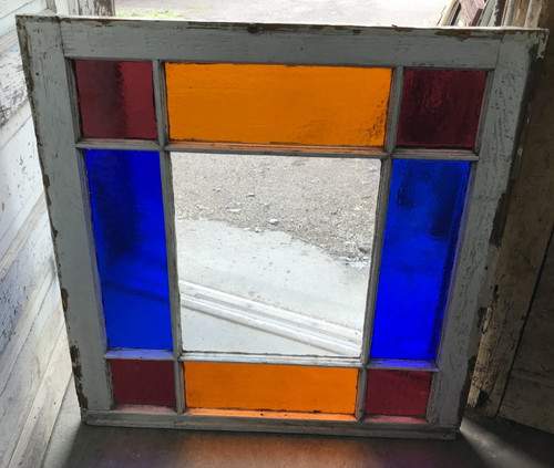 Large antique wood lite - antique, 9