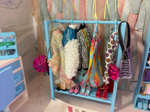 Doll clothes rack 5 - doll, 11.5-inch