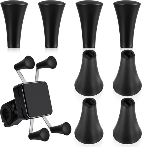 Pack black silicone caps for - 8-pack,