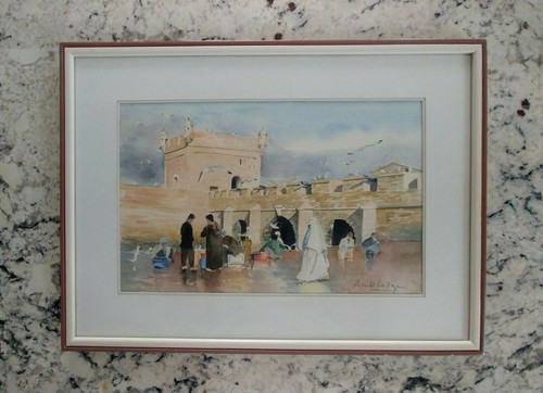 Watercolor painting old - of,