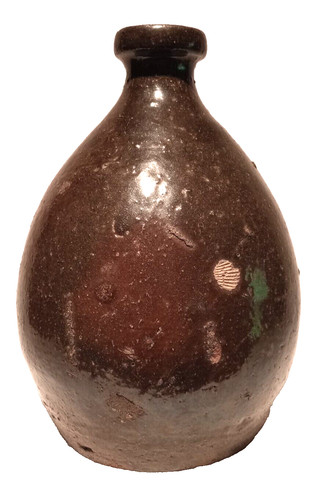 Japanese edo bizen glazed - japanese, saki