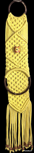 Vintage handmade macrame plant - vintage,