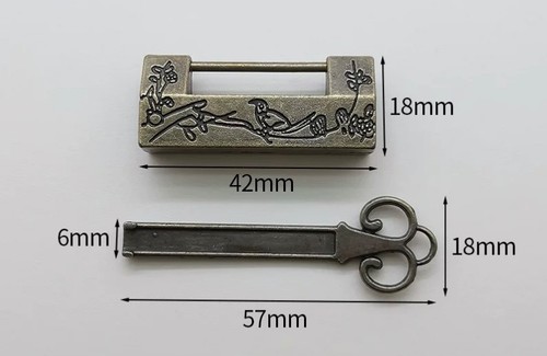 Small fortune brass metal lock - fortune,