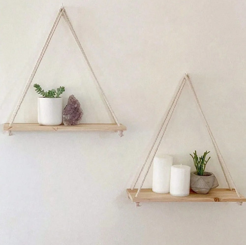1pc wooden swing hanging rope - 1pc,