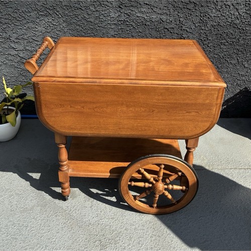 Antique style wood drop - drop, leaf