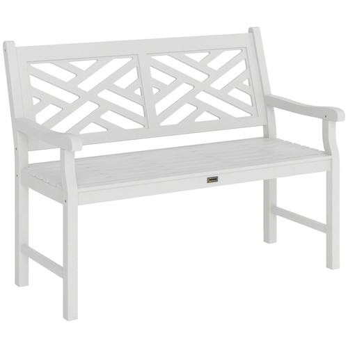 Wooden garden bench slatted - wooden,