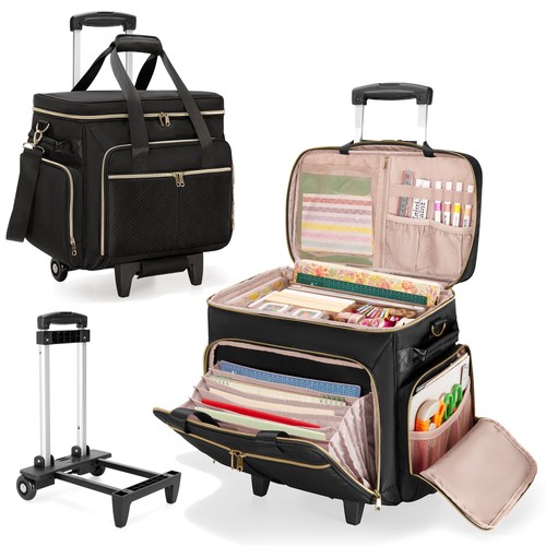 Rolling scrapbook bag with - rolling,