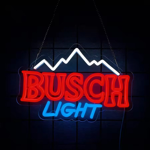 Retro busch light neon - busch, sign