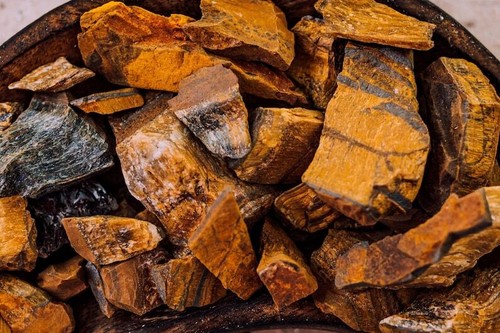 Bulk raw tigers eye - raw, crystal