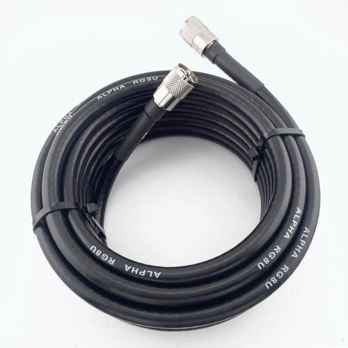 Alpha 50ft rg8u coax - 50ft, cable