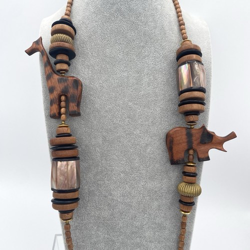 Vtg tribal necklace - vtg,
