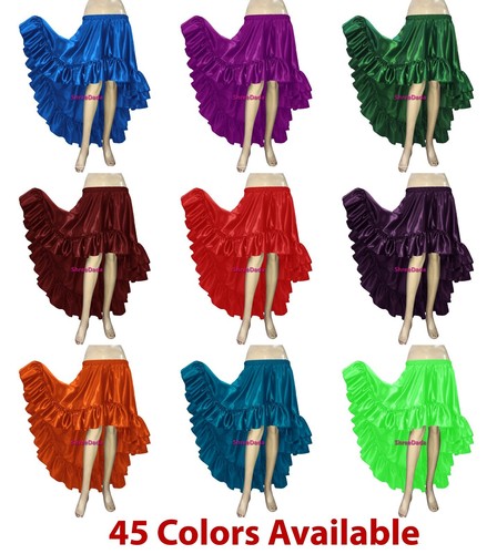 Yard satin flamenco ruffle - flamenco,