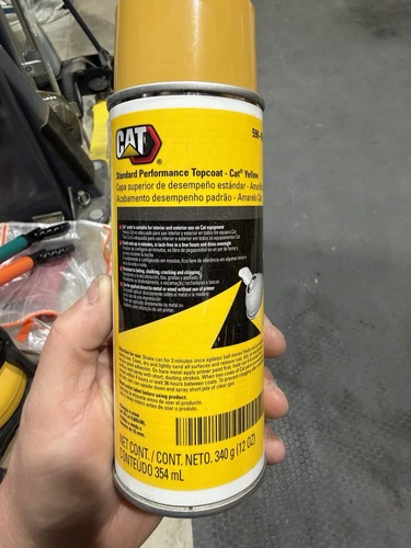 Caterpillar yellow paint - x,