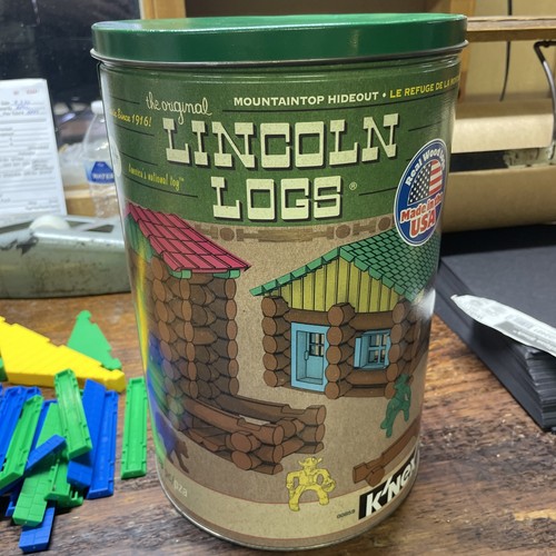 Lincoln logs tin with - tin, 155