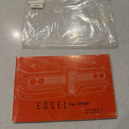 1959 edsel owner manual - owner's,